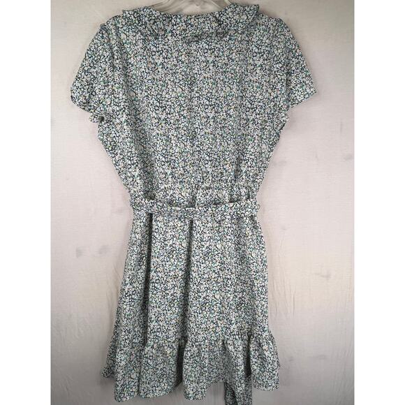 Lauren Conrad floral ruffle dress, size L EUC - Picture 10 of 12